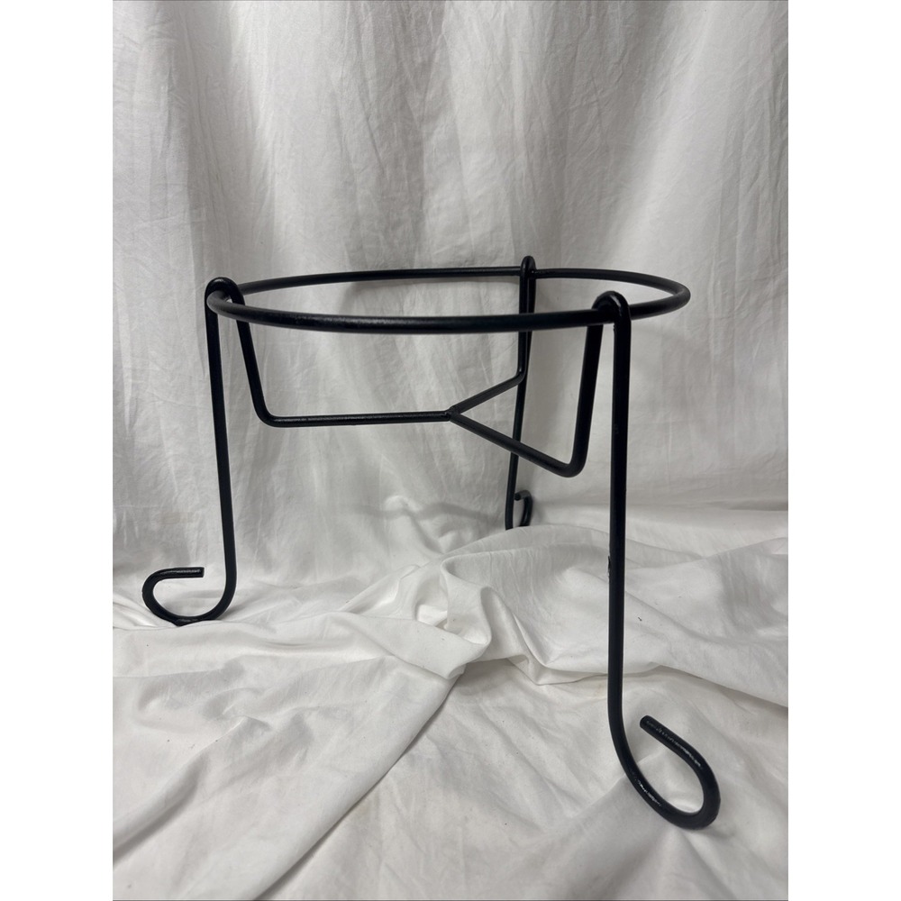 Wrought Iron Stand Whiskey Barrel Rain Barrels Planter Drink Dispenser Pedestal